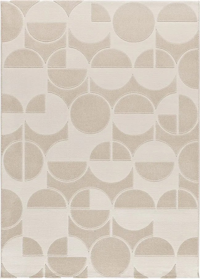 Tappeto color crema/avorio 160x230 cm Flora – Universal