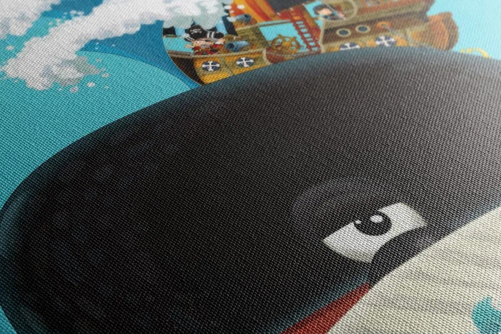 Stampa su tela – Nave pirata sulla balena