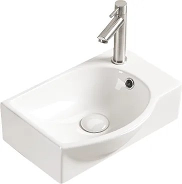 Mexen Mista lavabo da appoggio sinistro 40 x 28 cm, bianco - 22174000L