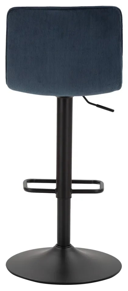 Sgabello da bar regolabile in altezza in nero petrolio (altezza seduta 61 cm) Malia - Mauro Ferretti