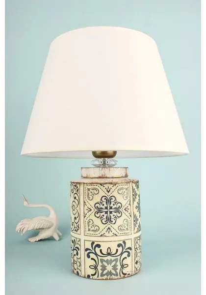 Lampada da tavolo RAMZES 1xE27/40W/230V bianca