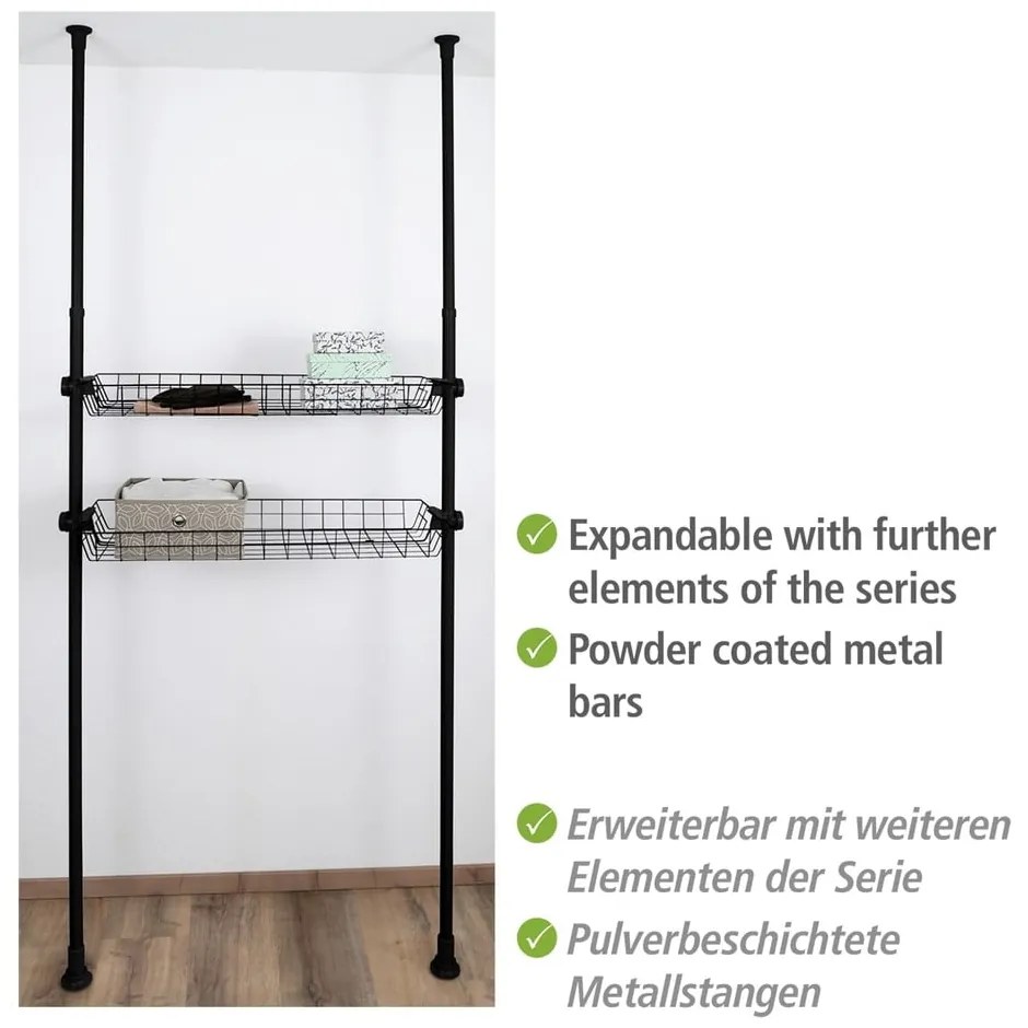 Set di 2 organizzatori per armadi in metallo Herkules - Wenko