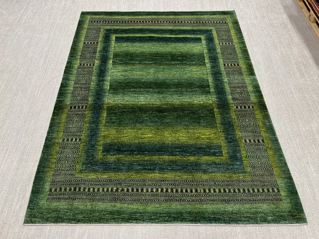 Loribaft Tappeto persiano 220 x 280 Verde (Iran) Annodato A Mano
