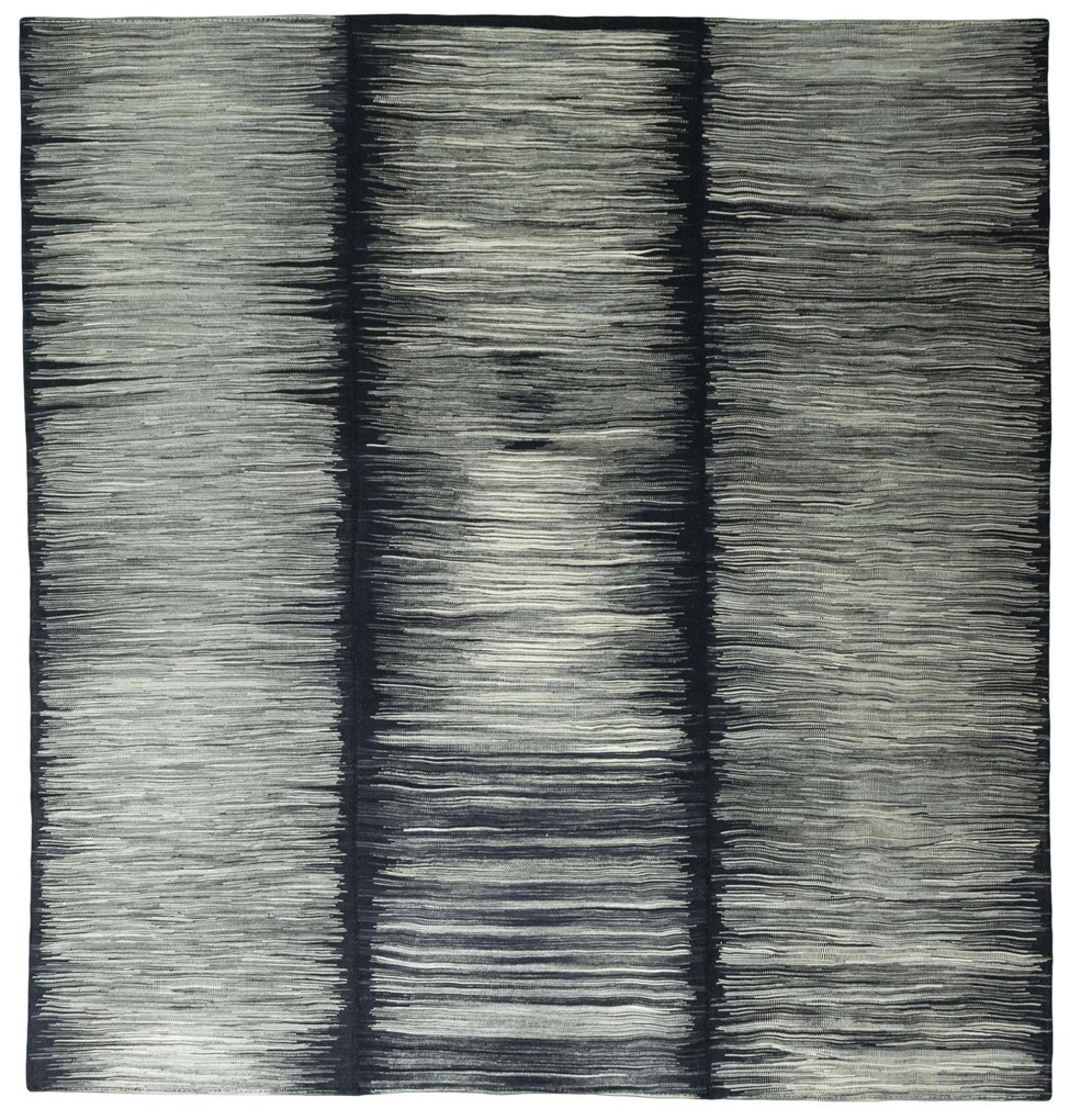 Kilim Tappeto 290x310 Nero (Iran) Tessuto A Mano