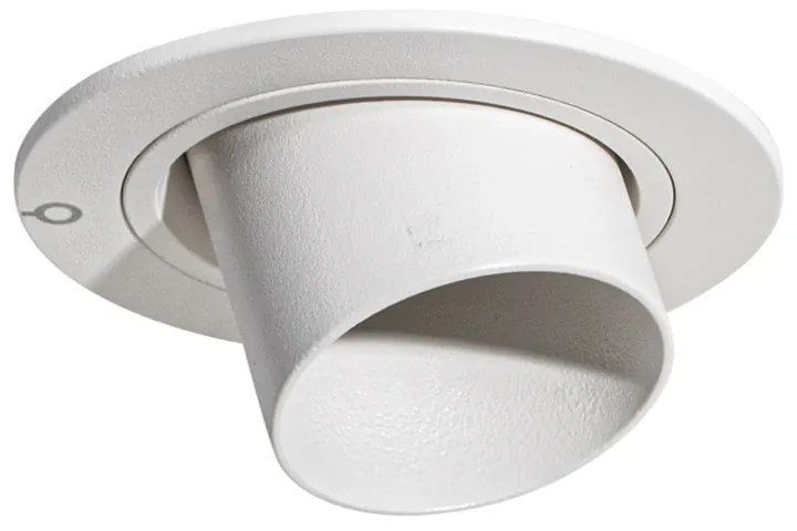 Faretto da incasso moderno bianco GU10 35 mm rotondo orientabile - Installa