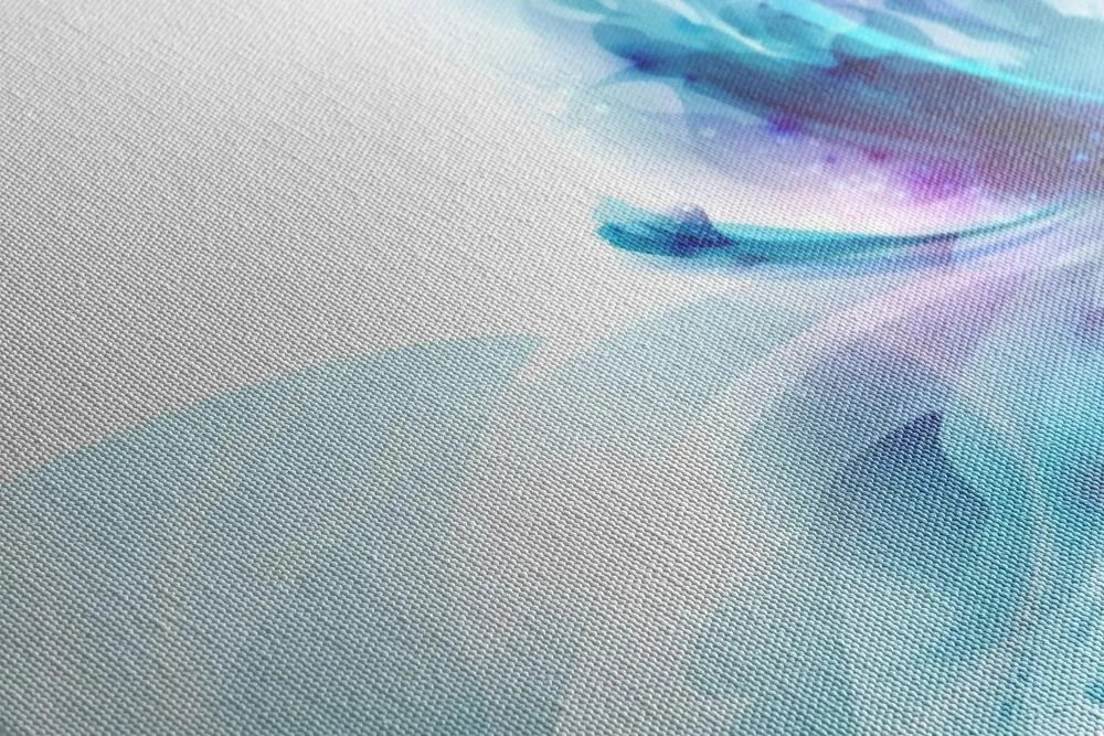 Stampa su tela – Fiore in stile futuristico