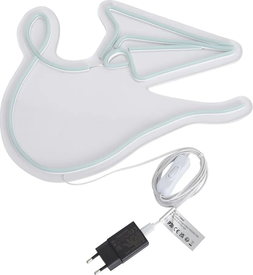 Lampada da parete al neon blu con LED - Aeroplanino