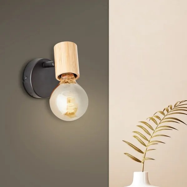 Brilliant - Faretto da parete KERRY 1xE27/40W/230V bambù