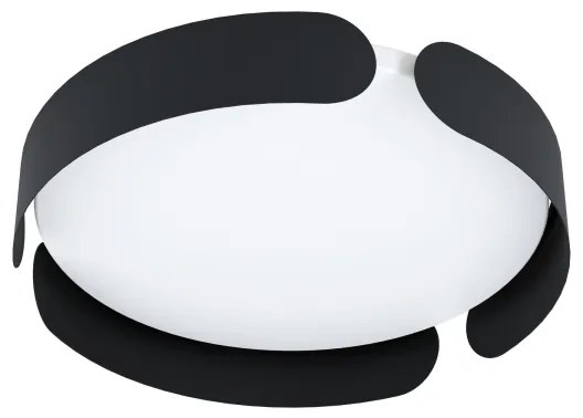 Eglo 99621 - Plafoniera LED VALCASOTTO LED/20W/230V Ø 37 cm nera