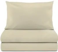 Completo letto singolo cotone nocciola