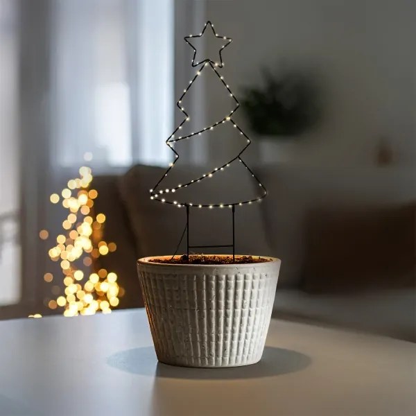 Brilagi - Decorazione natalizia da esterno a LED LED/3xAA IP44 68x29 cm albero