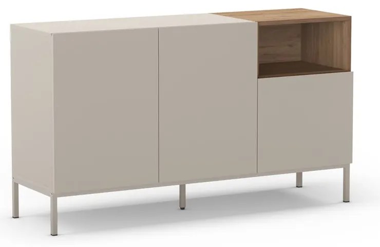 Cassettiera color crema 140x80 cm Cailin - Marckeric