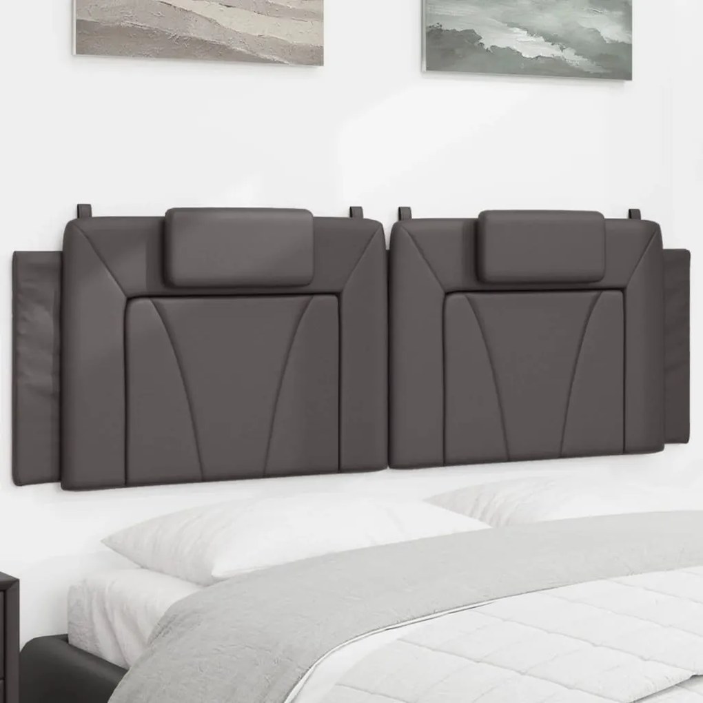 Cuscino Testiera Grigio 160 Cm İn Similpelle /