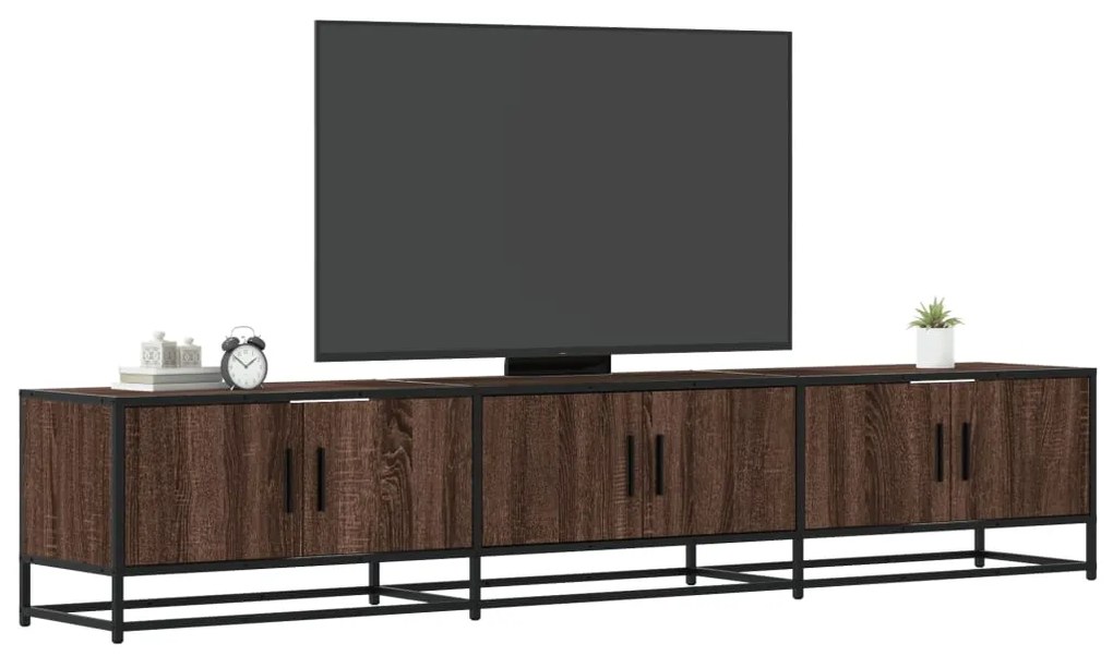 Mobile Tv Rovere Marrone 210x35x41 Cm İn Truciolato /