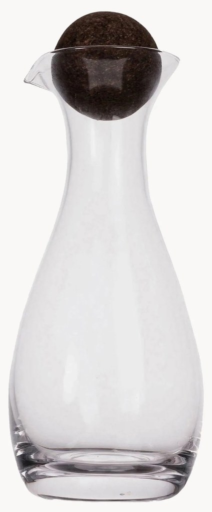 Dispenser aceto e olio in vetro soffiato Nature, Set di 2