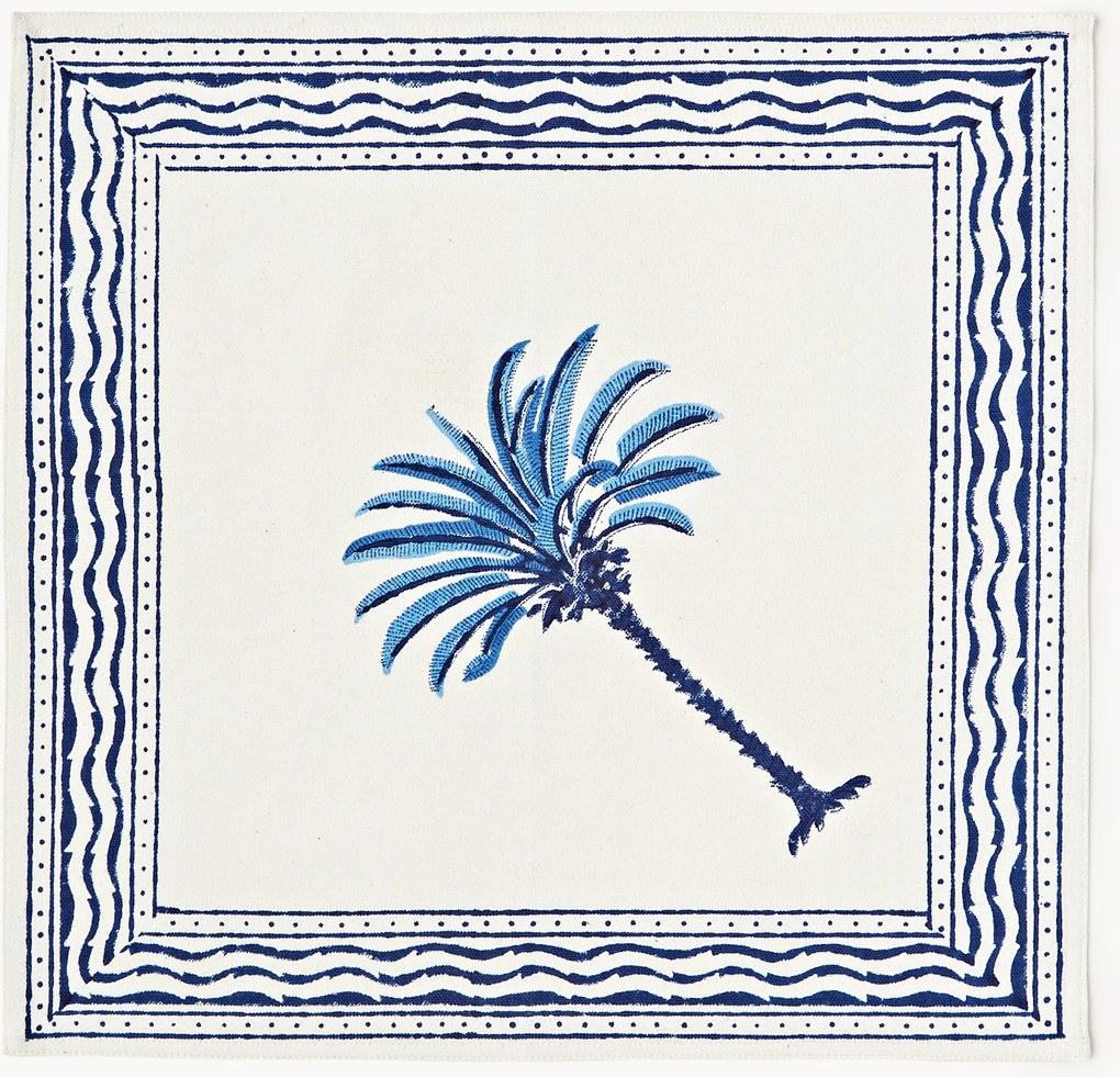 Set di 4 tovaglioli in stoffa fatti a mano The Palms