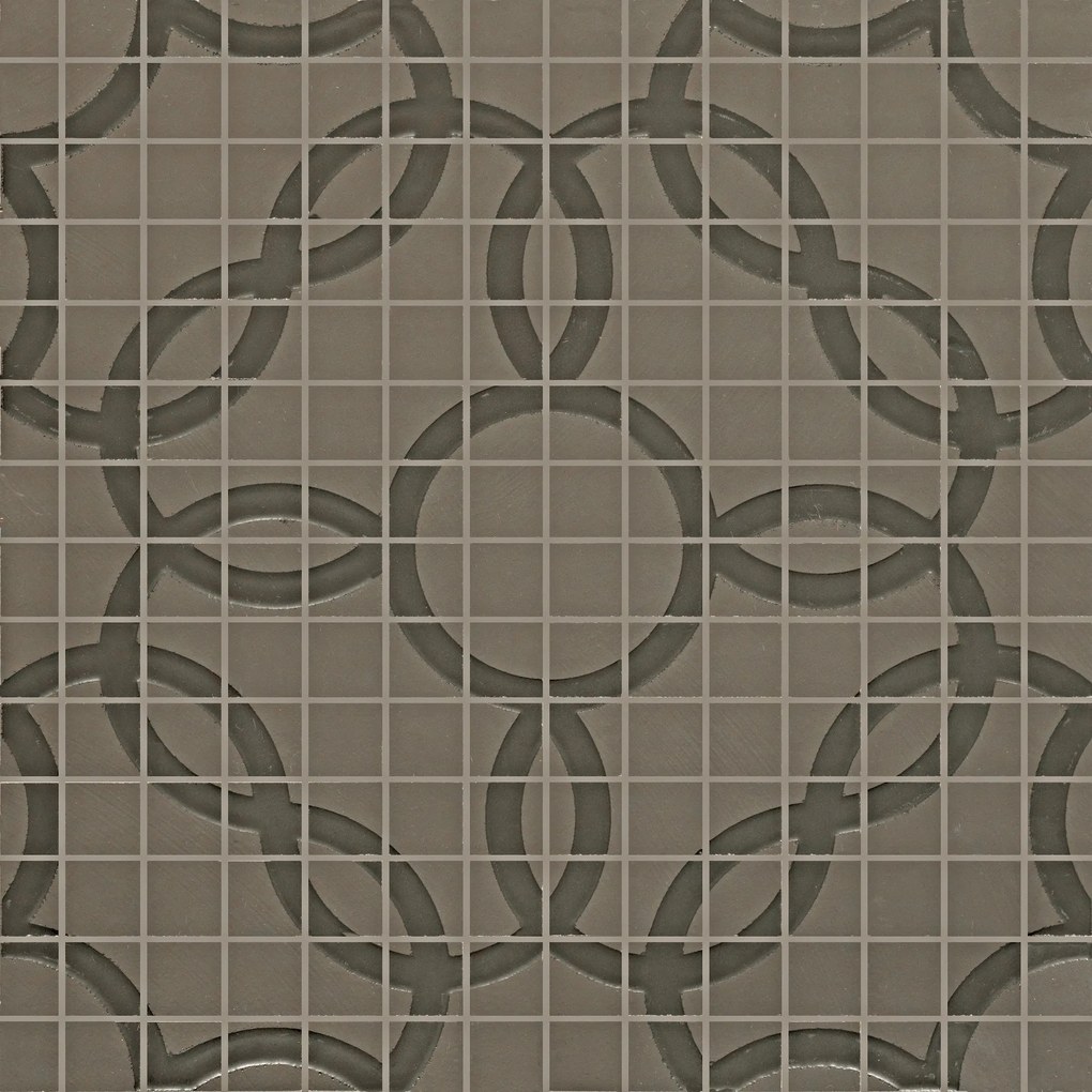 Mosaico 40x40 in pasta bianca 6 mm terra deco Ceramiche Ragno Tactile 00R5TV04