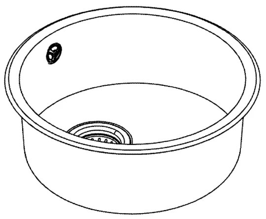 GROHE 31720SD0 - Lavello K200 440 x 440 x 180 in acciaio inox