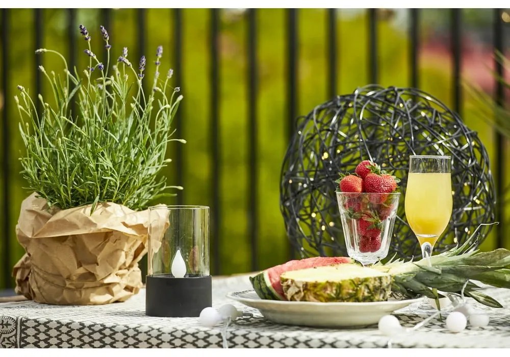 Decorazione luminosa a LED nera per esterni, altezza 13,5 cm Puloun - Star Trading