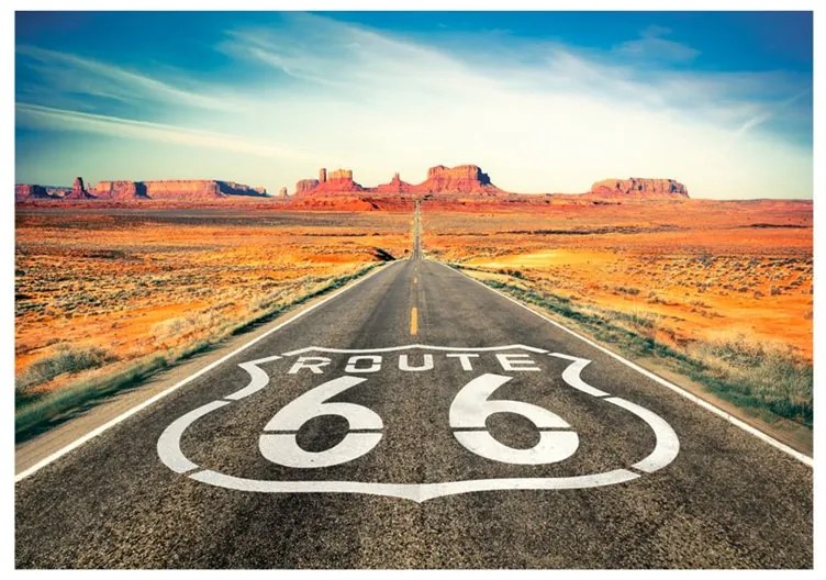 Fotomurale  Route 66  Colore Bianco, Dimensioni e Misure 300x210