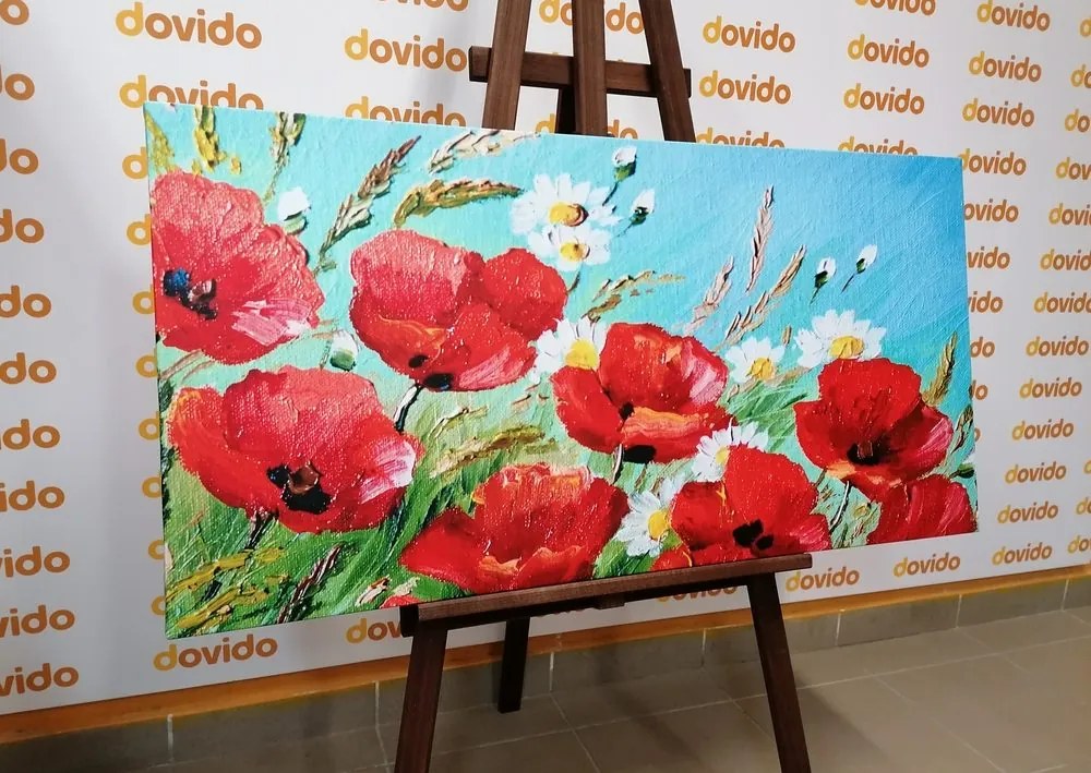 Quadro su tela – Papaveri rossi nel campo