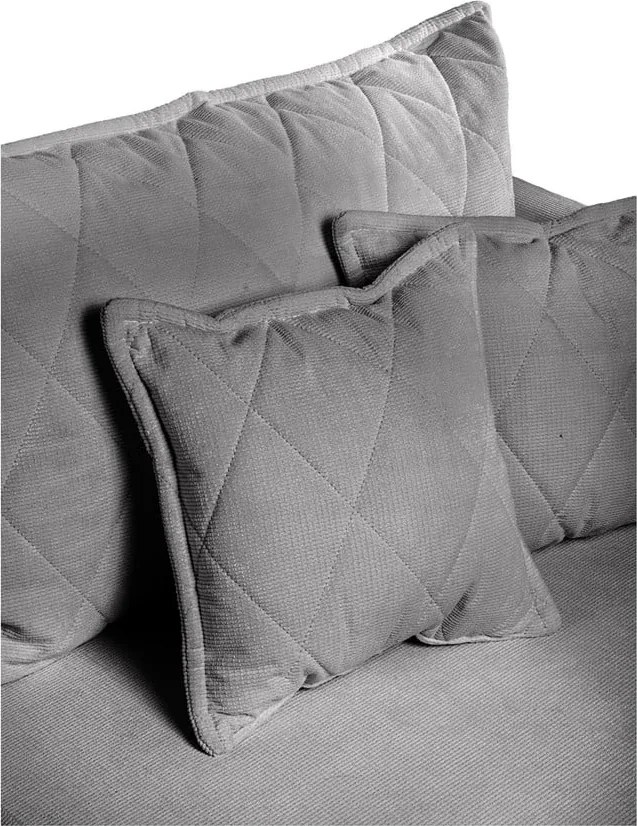 Divano grigio allungabile/con contenitore con rivestimento in velluto a coste 215 cm Bjork – Bonami Selection