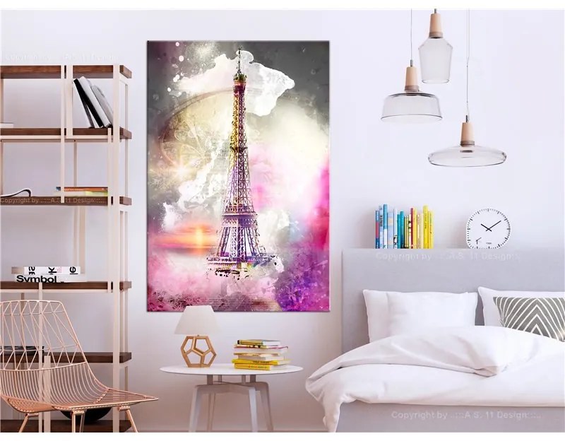 Quadro Fairytale Paris (1 Part) Vertical