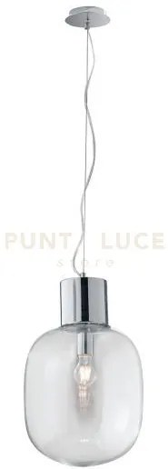 Lampadario a sospensione fellini cromo 1 luce attacco e27 30x163cm ...