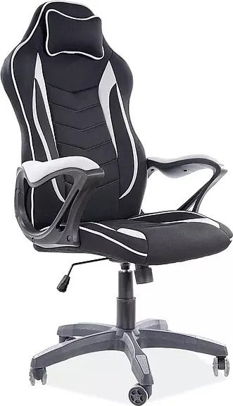 Sedia da ufficio Zenvo nera e grigia – 66x48x122 cm