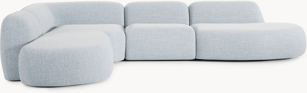 Divano angolare componibile XL in bouclé Wolke