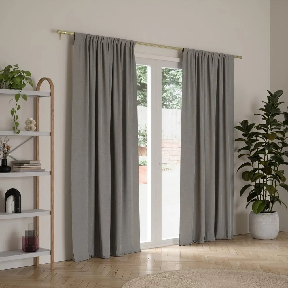 Bastone per tende dorato in acciaio regolabile 91 - 168 cm Cleo – Umbra