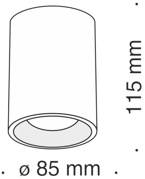 Maytoni C012CL-01B - Faretto SLIM 1xGU10/50W/230V nero