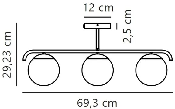 Nordlux - Lampadario a sospensione con supporto rigido GRANT 3xE14/25W/230V oro