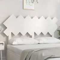 Testiera per Letto Bianca 141x3x80,5 cm Legno Massello di Pino cod 10811