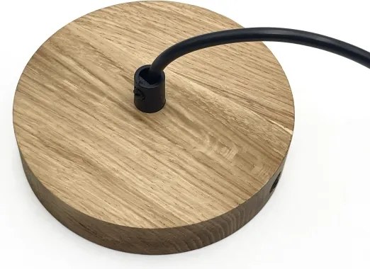 Lampadario a cavo SINGLE 1xE27/60W/230V Ø 28 cm rovere