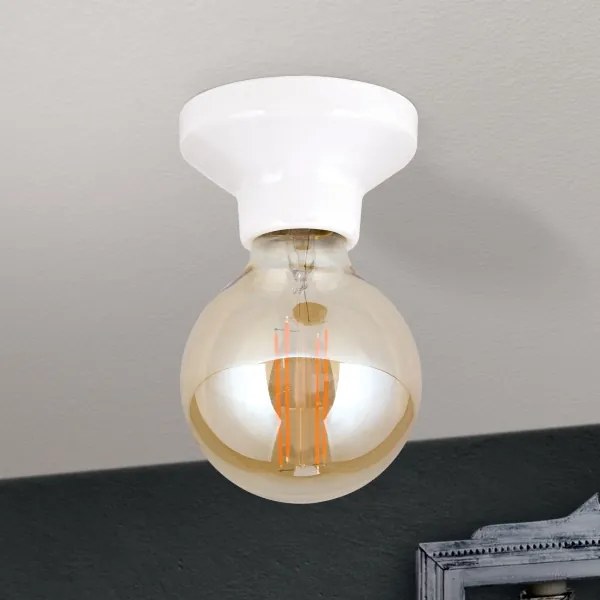 Orion - Plafoniera FROST 1xE27/60W/230V bianca