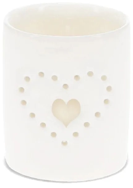 Portacandele in ceramica per tea light Heart - Rex London