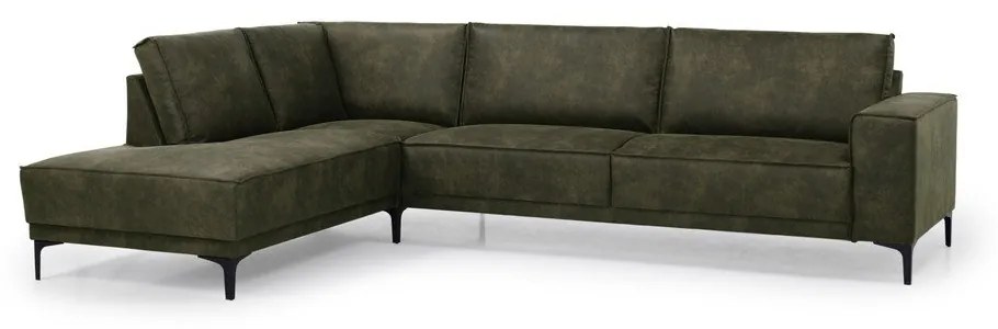 Divano angolare verde in similpelle (angolo sinistro) Copenhagen - Scandic