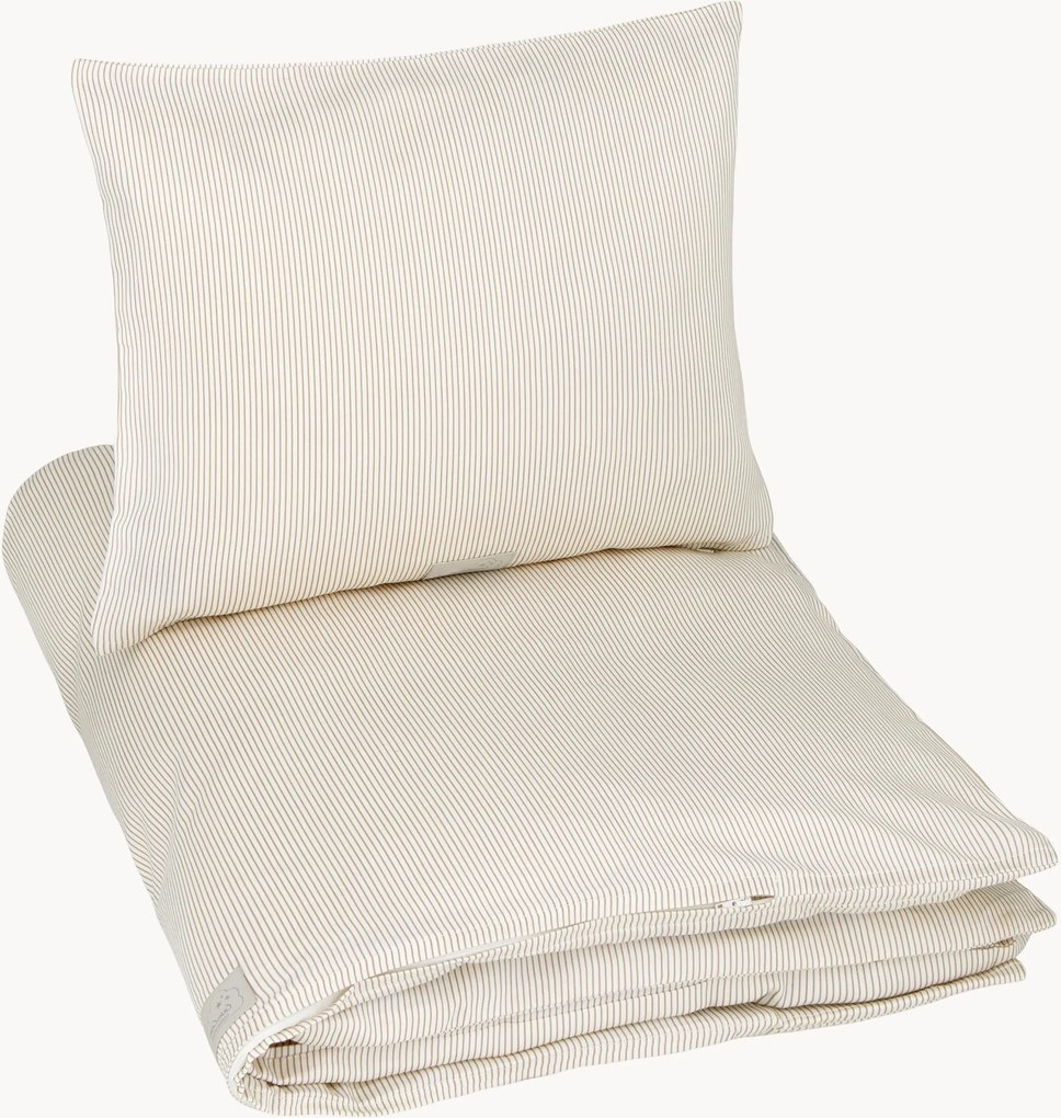 Biancheria da letto per bambini in raso di cotone Camel