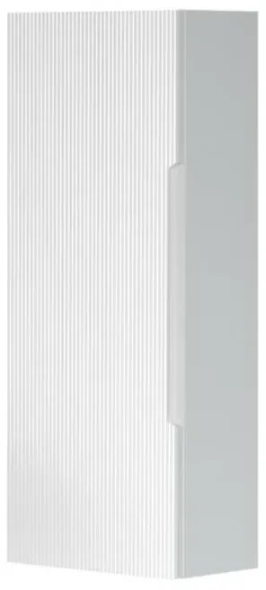 Pensile bagno sospeso H 75 cm bianco opaco cannettato reversibile Rigo