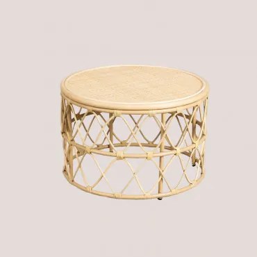 Tavolino Rotondo in Rattan Zan Ø60 cm - Sklum