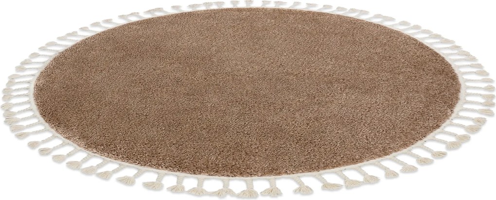 Tappeto BERBER 9000 cerchio beige Frange berbero marocchino shaggy