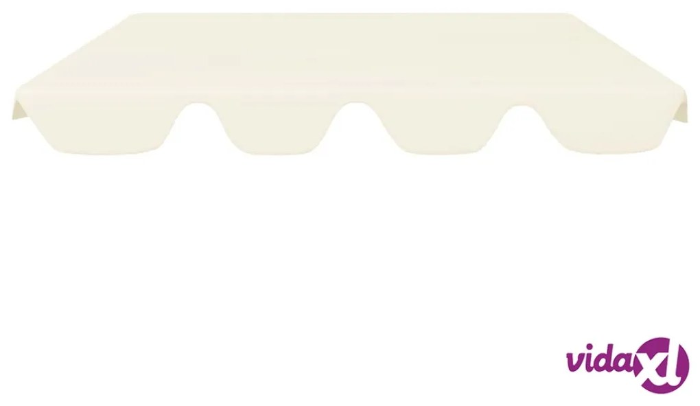 vidaXL Baldacchino per Dondolo Giardino Crema 150/130x70/105 cm