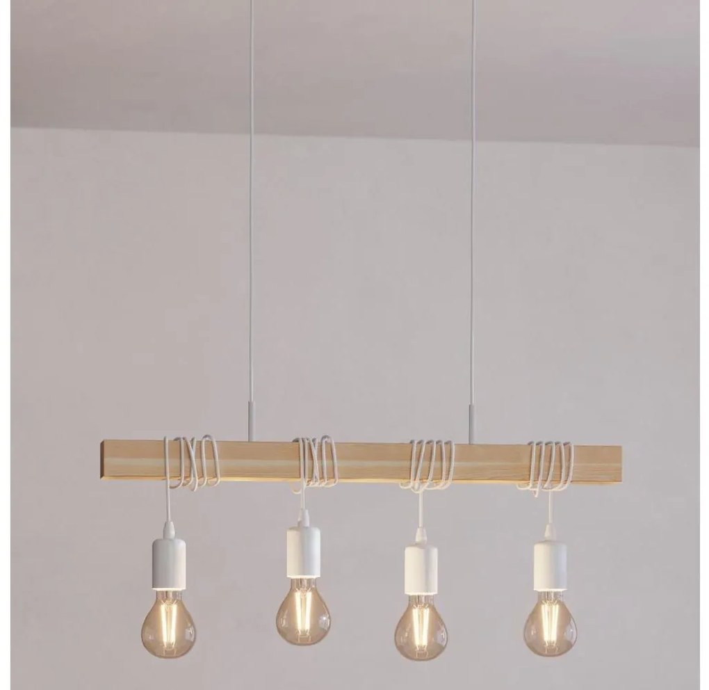 Eglo 43704 - Lampadario a sospensione con cavo TOWNSHEND 4xE27/60W/230V