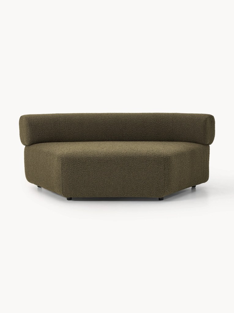 Modulo angolare curvo in bouclé Anton
