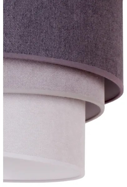 Duolla - Lampadario a sospensione con filo TRIO 1xE27/15W/230V diametro 45 cm antracite/grigio/bianco