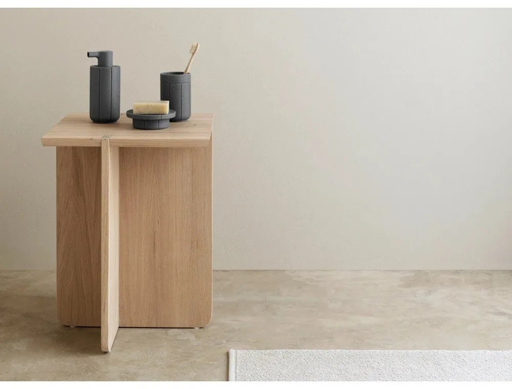 Portasaponetta grigio in poliresina Kua – Blomus