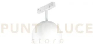 C/sfera d.12cm a led per binario magnetico bianco 3000k 624lm 8w