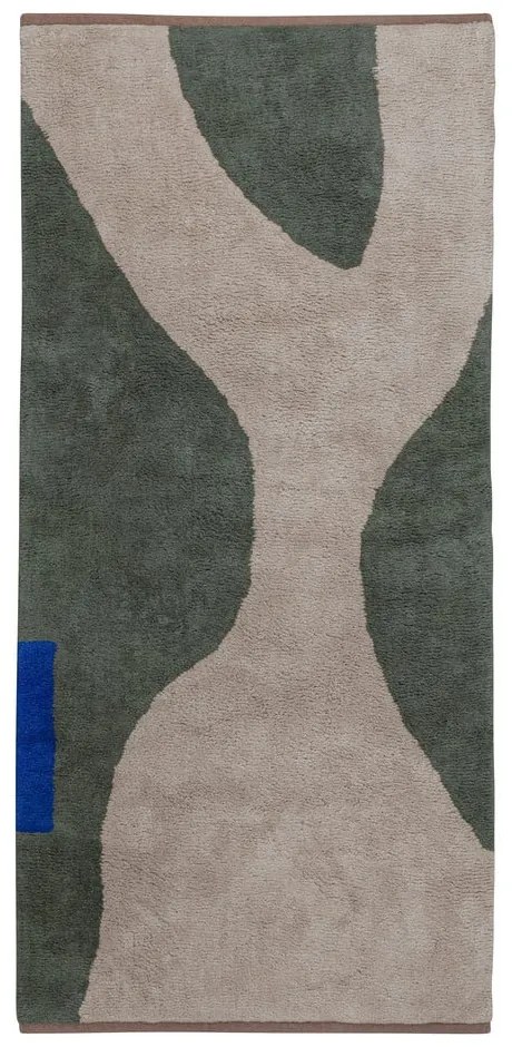 Passatoia in cotone lavabile verde scuro 70x150 cm Figura - Mette Ditmer Denmark