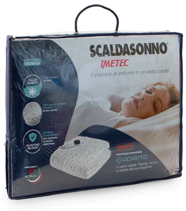 Scaldasonno Scaldaletto Imetec Adapto Anallergico Dimensioni e Misure Matrimoniale